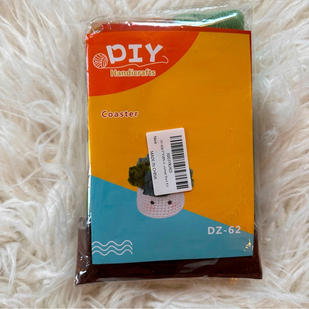 NWT Crochet DIY Coaster Kit